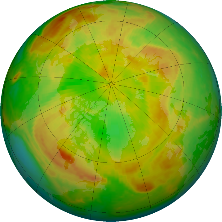 Arctic ozone map for 02 June 1998